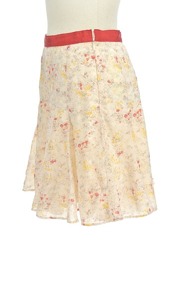 LAISSE PASSE（レッセパッセ）の古着「カラーテープ花柄フレアスカート（ミニスカート）」大画像３へ