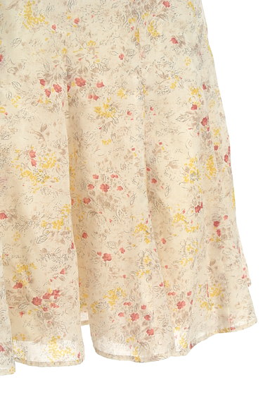 LAISSE PASSE（レッセパッセ）の古着「カラーテープ花柄フレアスカート（ミニスカート）」大画像５へ