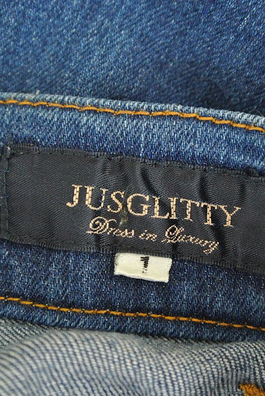 JUSGLITTY（ジャスグリッティー）の古着「フリンジカットオフデニムパンツ（デニムパンツ）」大画像６へ