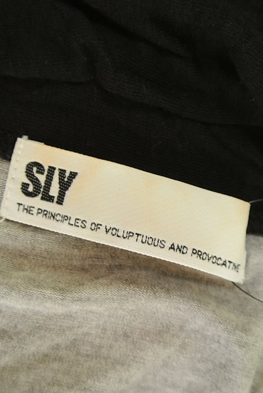 SLY（スライ）の古着「バイカラーVネックカーディガン（カーディガン・ボレロ）」大画像６へ