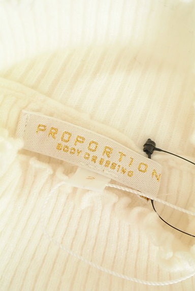 PROPORTION BODY DRESSING（プロポーションボディ ドレッシング）の古着「フリルタートルネックリブニット（ニット）」大画像６へ