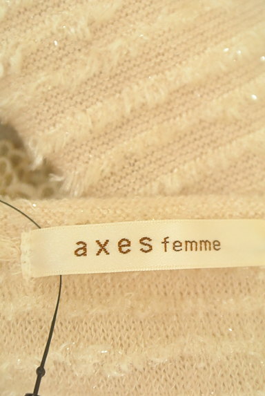 axes femme（アクシーズファム）の古着「コサージュ付きラメニットボレロ（カーディガン・ボレロ）」大画像６へ