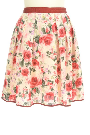 LAISSE PASSE（レッセパッセ）の古着「花柄シフォンスカート（ミニスカート）」大画像１へ