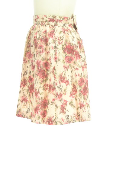 LAISSE PASSE（レッセパッセ）の古着「バックリボン花柄フレアミニスカート（ミニスカート）」大画像３へ