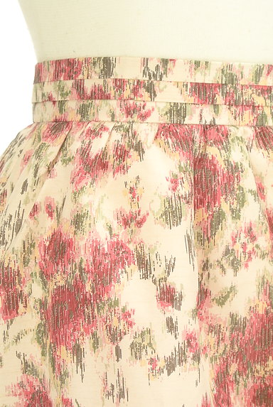 LAISSE PASSE（レッセパッセ）の古着「バックリボン花柄フレアミニスカート（ミニスカート）」大画像５へ