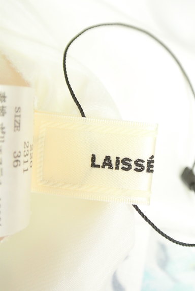 LAISSE PASSE（レッセパッセ）の古着「花柄×ボーダーワンピース（ワンピース・チュニック）」大画像６へ