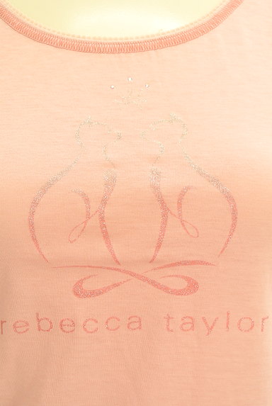 REBECCA TAYLOR（レベッカテイラー）の古着「ラメロゴプリントTシャツ（Ｔシャツ）」大画像５へ