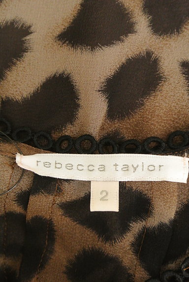 REBECCA TAYLOR（レベッカテイラー）の古着「シフォンレオパード柄ワンピース（ワンピース・チュニック）」大画像６へ