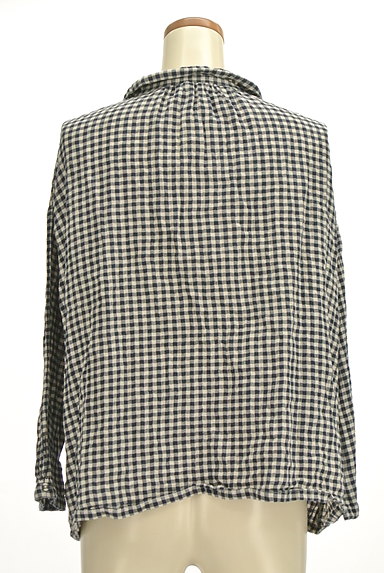 SM2（サマンサモスモス）の古着「ゆる可愛シルエットの丸襟チェックシャツ（カジュアルシャツ）」大画像２へ