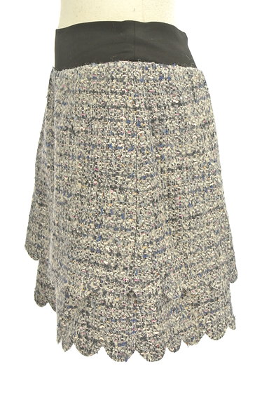 Cynthia Rowley（シンシアローリー）の古着「裾スカラップツイードスカート（ミニスカート）」大画像３へ