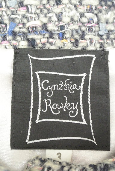 Cynthia Rowley（シンシアローリー）の古着「ポンポンファー付きツイードコート（コート）」大画像６へ