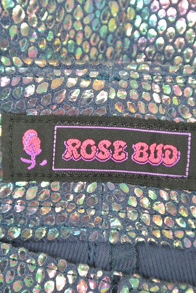 ROSE BUD（ローズバッド）の古着「メタリックパイソン柄フレアスカート。（スカート）」大画像６へ