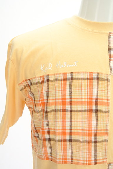 Karl Helmut（カールヘルム）の古着「チェック柄パッチワークTシャツ（Ｔシャツ）」大画像４へ