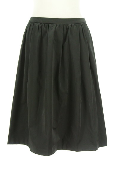Spick and Span（スピック＆スパン）の古着「光沢ブラックカラーの大人艶スカート（スカート）」大画像１へ