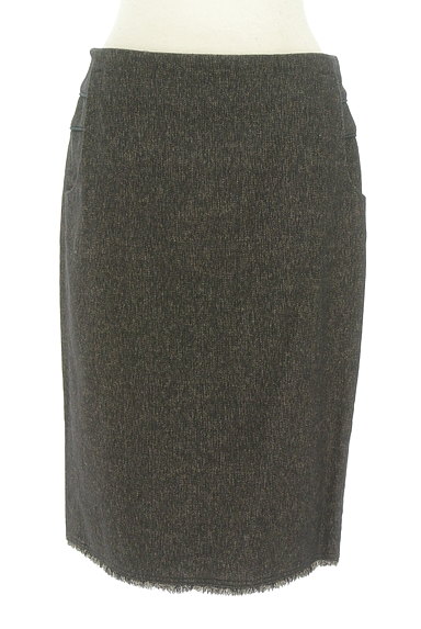 DES PRES（デプレ）の古着「裾フリンジタイトスカート（スカート）」大画像１へ