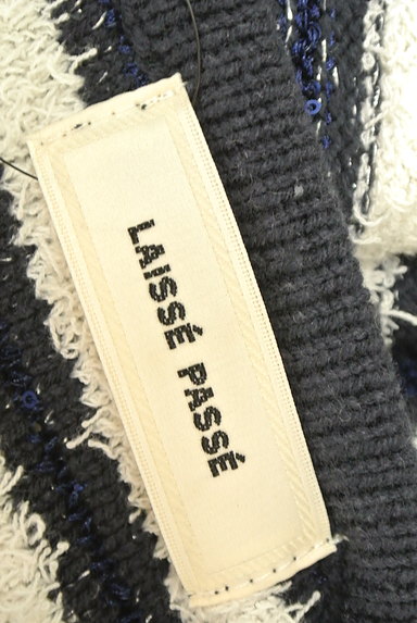 LAISSE PASSE（レッセパッセ）の古着「スパンコール付きボーダーマリンニット（ニット）」大画像６へ