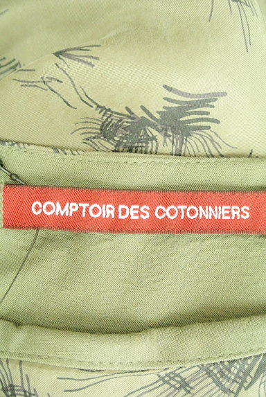 Comptoir des Cotonniers（コントワーデコトニエ）の古着「ボタニカル調フレンチスリーブワンピ（ワンピース・チュニック）」大画像６へ