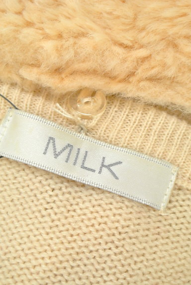 MILK（ミルク）の古着「襟ファー付きニットカーディガン（カーディガン・ボレロ）」大画像６へ