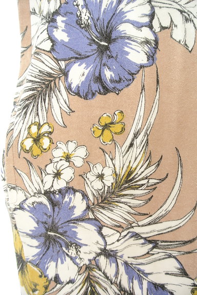 Dignite collier（ディニテ　コリエ）の古着「ボタニカル花柄大人フレンチワンピース（ワンピース・チュニック）」大画像５へ