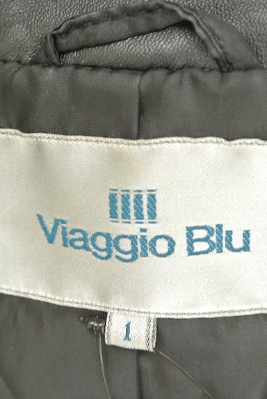 Viaggio Blu（ビアッジョブルー）の古着「ノーカラー革ジャケット（ジャケット）」大画像６へ