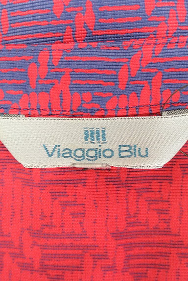 Viaggio Blu（ビアッジョブルー）の古着「総柄ドロストワンピース（ワンピース・チュニック）」大画像６へ