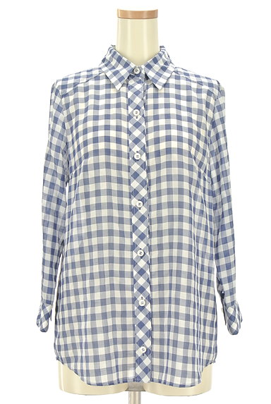 Viaggio Blu（ビアッジョブルー）の古着「チェック柄シアーシャツ（カジュアルシャツ）」大画像１へ