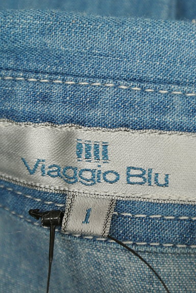 Viaggio Blu（ビアッジョブルー）の古着「美シルエットダンガリーシャツ（カジュアルシャツ）」大画像６へ