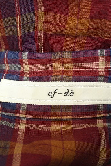 ef-de（エフデ）の古着「ウエストリボンチェック柄シャツ（カジュアルシャツ）」大画像６へ
