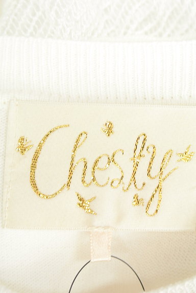 Chesty（チェスティ）の古着「装飾透かし編みボーダーワンピース（ワンピース・チュニック）」大画像６へ