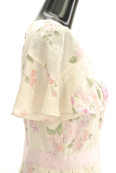 LAISSE PASSE（レッセパッセ）の古着「刺繍入り花柄シフォンワンピース（ワンピース・チュニック）」大画像４へ