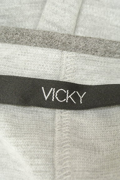 VICKY（ビッキー）の古着「スウェットカーデ＋ニットベスト（カーディガン・ボレロ）」大画像６へ