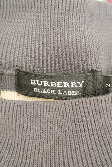 BURBERRY BLACK LABEL（バーバリーブラックレーベル）の古着「ハイネックボーダーニット（ニット）」大画像６へ