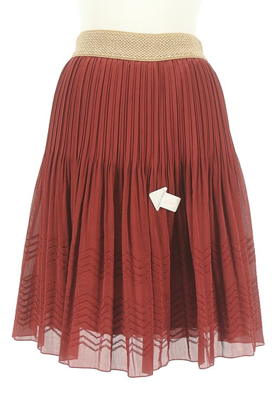 STRAWBERRY-FIELDS（ストロベリーフィールズ）の古着「サテンシフォンのプリーツスカート（スカート）」大画像４へ