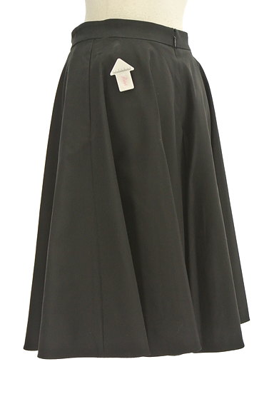 m's select（エムズセレクト）の古着「たっぷりフレアのシンプル黒スカート（スカート）」大画像４へ