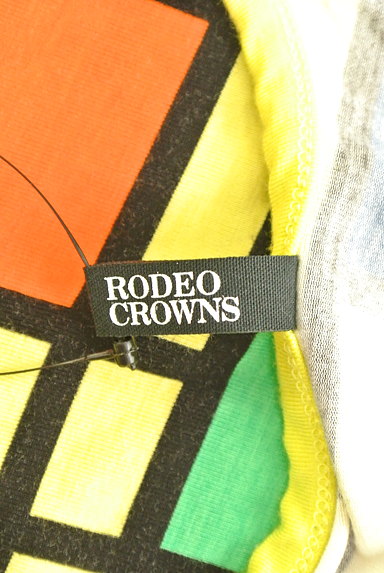 RODEO CROWNS（ロデオクラウン）の古着「ポップカラフル総柄タンクトップ（キャミソール・タンクトップ）」大画像６へ