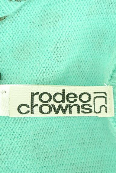 RODEO CROWNS（ロデオクラウン）の古着「ミントグリーンのレオパード柄ニット（ニット）」大画像６へ