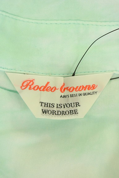 RODEO CROWNS（ロデオクラウン）の古着「シアーシフォンミントシャツ（ブラウス）」大画像６へ
