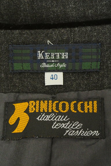 KEITH（キース）の古着「大人グレーのスカートスーツセットアップ（セットアップ（ジャケット＋スカート））」大画像６へ
