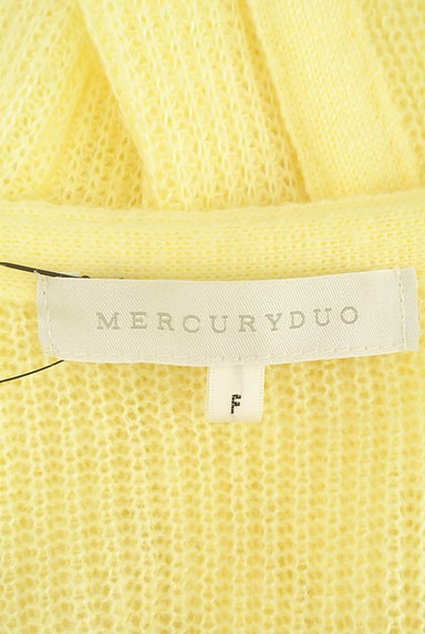 MERCURYDUO（マーキュリーデュオ）の古着「カラー起毛ニットロングカーディガン（カーディガン・ボレロ）」大画像６へ