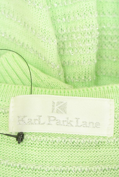 KarL Park Lane（カールパークレーン）の古着「衿リボンラメニットトップス（ニット）」大画像６へ