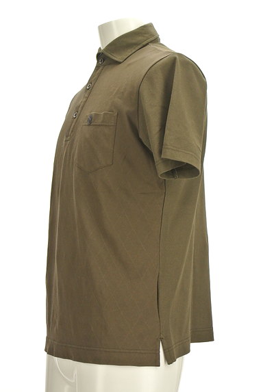 TAKEO KIKUCHI（タケオキクチ）の古着「アーガイルチェック柄ワンポイントポロシャツ（ポロシャツ）」大画像３へ