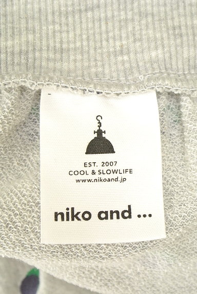 niko and...（ニコ アンド）の古着「ミディ丈ドット柄スウェットスカート（スカート）」大画像６へ