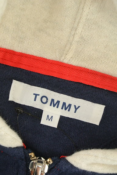 TOMMY（トミー）の古着「七分袖バイカラースウェットパーカー（スウェット・パーカー）」大画像６へ