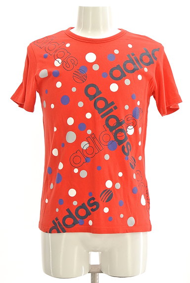adidas（アディダス）の古着「ドット柄ロゴプリントTシャツ（Ｔシャツ）」大画像１へ