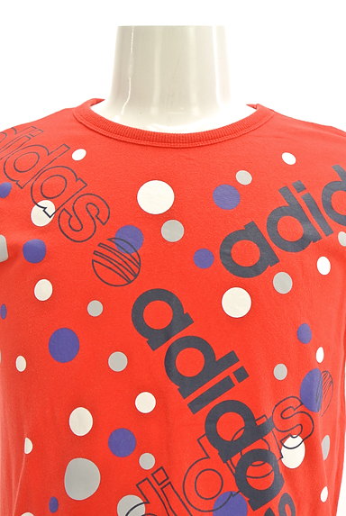 adidas（アディダス）の古着「ドット柄ロゴプリントTシャツ（Ｔシャツ）」大画像４へ