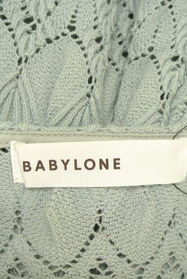 BABYLONE（バビロン）の古着「透かし編みフレンチスリーブニット（カットソー・プルオーバー）」大画像６へ