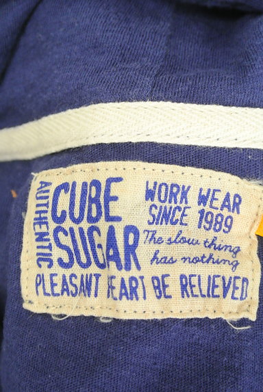 CUBE SUGAR（キューブシュガー）の古着「五分袖ジップアップパーカー（スウェット・パーカー）」大画像６へ