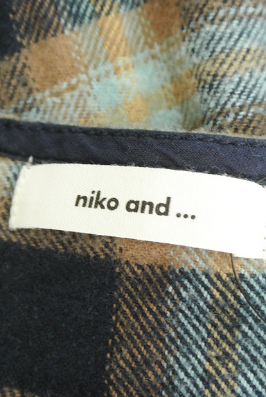 niko and...（ニコ アンド）の古着「チェック柄フレアワンピース（ワンピース・チュニック）」大画像６へ