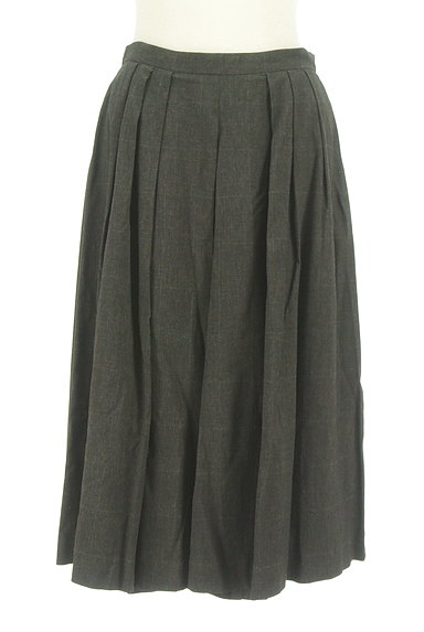 KOOKAI（クーカイ）の古着「チェック柄タックフレアスカート（ロングスカート・マキシスカート）」大画像１へ