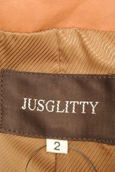 JUSGLITTY（ジャスグリッティー）の古着「ノーカラーレザージャケット（ジャケット）」大画像６へ